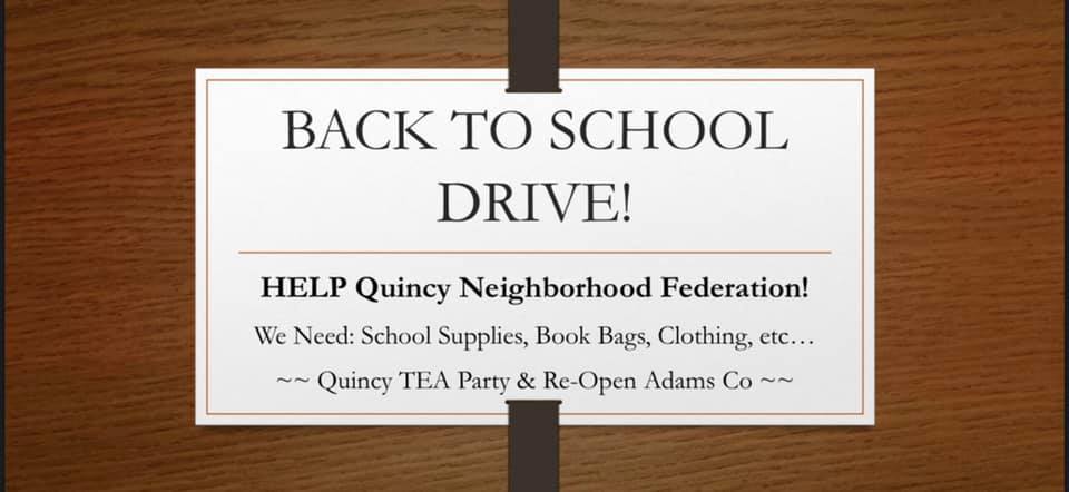 Quincy Neighborhood Federation - Back to School Drive!